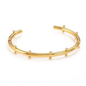 Stainless Steel Bangles Mini Balls Charm Jewelry