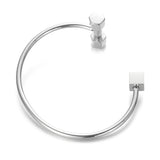 Stainless Steel Barbell Jewelry Block Cuff Bangle Dumbbell Bracelet