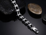Men's Stainless Steel Bike Bracelet Biker Bicycle Motorcycle Chain Bracelet