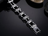 Men's Stainless Steel Bike Bracelet Biker Bicycle Motorcycle Chain Bracelet