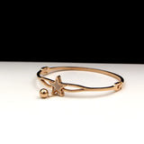 Stainless Steel Shell Star Chain Bead Bracelet Bangle