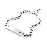 Men's Stainless Steel Bracelet, Classic Metal Band