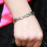 Stainless Steel Magnetic Therapy Bracelet for Women 9MM