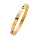 Stainless Steel Evil Eye Charm Necklace