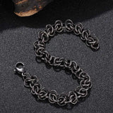 Stainless Steel Chain Link Bracelet Men Hand Chain Bangle GS0063