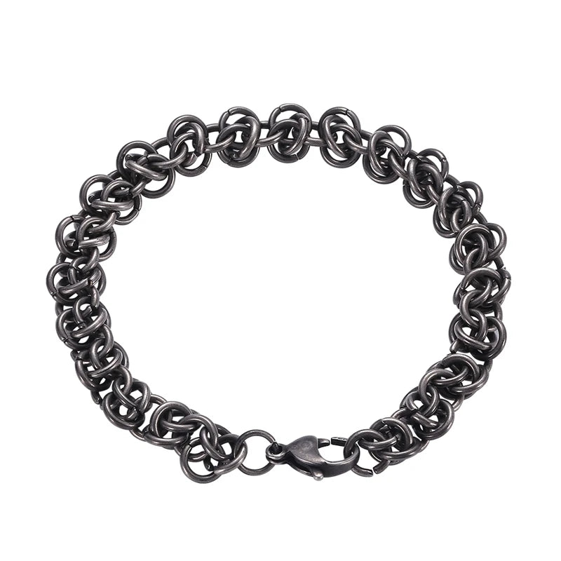 Stainless Steel Chain Link Bracelet Men Hand Chain Bangle GS0063