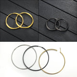 Stainless Steel Circle Hoop Earrings Classic Sexy Ear Jewelry