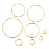 Stainless Steel Circle Hoop Earrings Classic Sexy Ear Jewelry