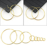 Stainless Steel Circle Hoop Earrings Classic Sexy Ear Jewelry