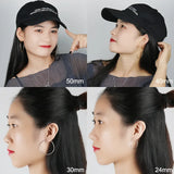 Stainless Steel Circle Hoop Earrings Classic Sexy Ear Jewelry