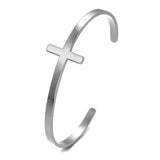 Stainless Steel Cross Bracelets Charm Wedding Bracelets&Bangles Men Jewelry