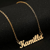 Custom Stainless Steel Name Necklace Letter Choker Pendant