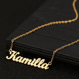 Custom Stainless Steel Name Necklace Letter Choker Pendant