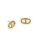Stainless Steel Pig Nose Earrings - Temperament Jewelry