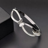 Stainless Steel Endless Love Infinite Chain Bracelet