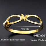 Stainless Steel Endless Love Infinite Chain Bracelet