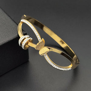 Stainless Steel Endless Love Infinite Chain Bracelet