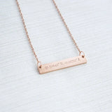 Personalized Stainless Steel Engraved Necklace for Women