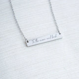 Personalized Stainless Steel Engraved Necklace for Women