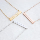 Personalized Stainless Steel Engraved Necklace for Women