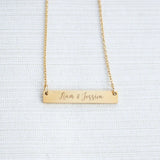 Personalized Stainless Steel Engraved Necklace for Women