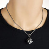 Stainless Steel Fleur De Lis Pendant Necklace Jewelry Valentina's Gift