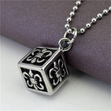 Stainless Steel Fleur De Lis Pendant Necklace Jewelry Valentina's Gift