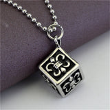 Stainless Steel Fleur De Lis Pendant Necklace Jewelry Valentina's Gift