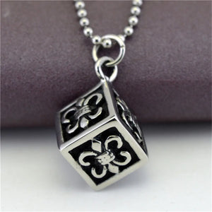 Stainless Steel Fleur De Lis Pendant Necklace Jewelry Valentina's Gift