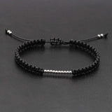 Heart Bead Bracelet Braid Weave Charm Beads Bracelet Set