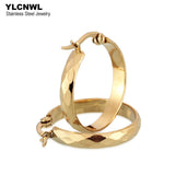 Stainless Steel Hoop Earrings Woman Punk Style Ladies Earrings