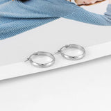 Stainless Steel Hoop Earrings Woman Punk Style Ladies Earrings
