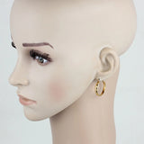 Stainless Steel Hoop Earrings Woman Punk Style Ladies Earrings