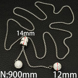 Stainless Steel Charm Sweater Chain Necklace Pendant