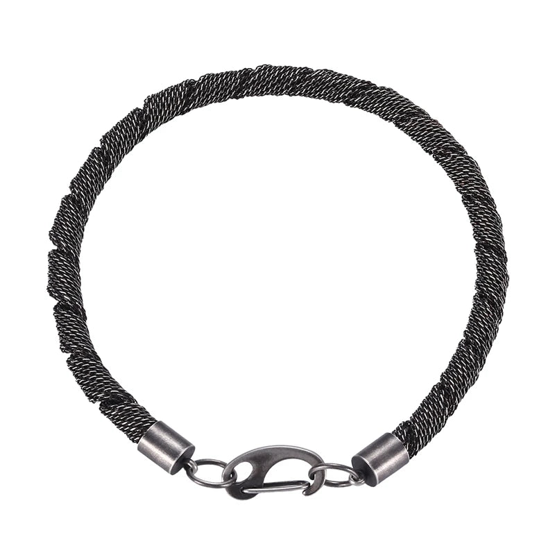 Stainless Steel Mesh Chain Bracelet Dating Accessory