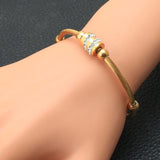 Stainless Steel Cuff Bangle Bracelet BRYZ065