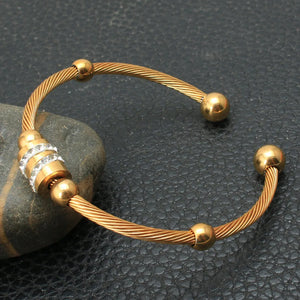 Stainless Steel Cuff Bangle Bracelet BRYZ065