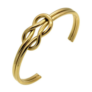 Stainless Steel Knotted Bracelet Bow Bracelet Titanium Steel Ladies