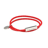 Stainless Steel Leather Rope His and Hers Bracelet Set