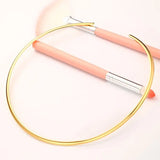 Stainless Steel Love Big Circle Torques Collar Necklaces Women Xmas Gift