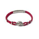 Stainless Steel Men Jewelry Nylon Rope Bracelet