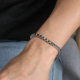Stainless Steel Men's Bracelet Punk Hip-pop Style Jewelry