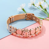 Stainless Steel Mesh Bracelet CZ Beads Bangle Gift