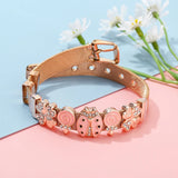 Stainless Steel Mesh Bracelet CZ Beads Bangle Gift
