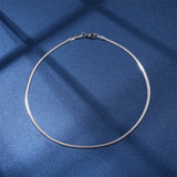 Stainless Steel Blade Necklace Snake Bone Chain Men's & Women's Jewelry