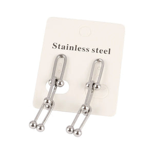 Stainless Steel Chunky U Chain Necklace for Women