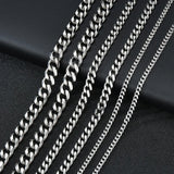 Stainless Steel Necklace Cuban Chain Hip Hop Choker Jewelry Gift
