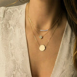 Stainless Steel Pearl Pendant Necklace Choker Jewelry
