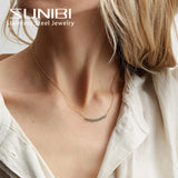 Stainless Steel Pearl Pendant Necklace Choker Jewelry