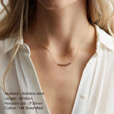 Stainless Steel Pearl Pendant Necklace Choker Jewelry